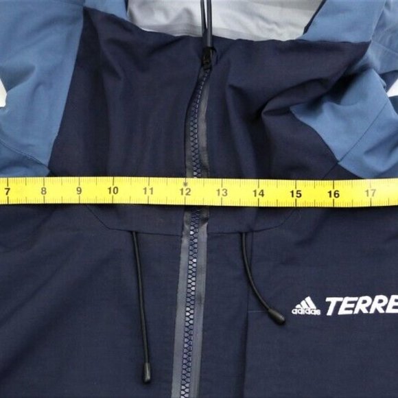 Adidas TERREX 3-LAYER NYLON SNOW JACKET Men's Size L HH9050 Waterproof New - Picture 10 of 16